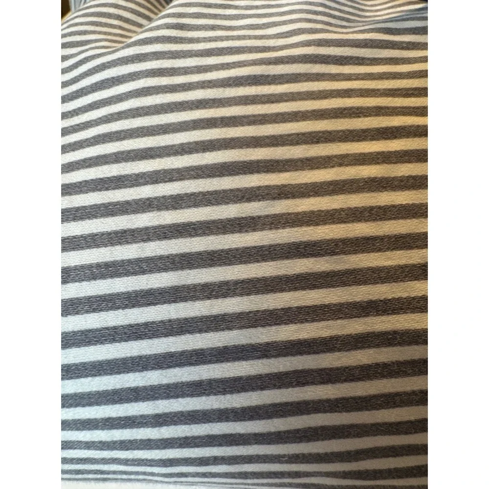 Brooklinen Classic Percale King Cali King Duvet Cover Graphite Stripe